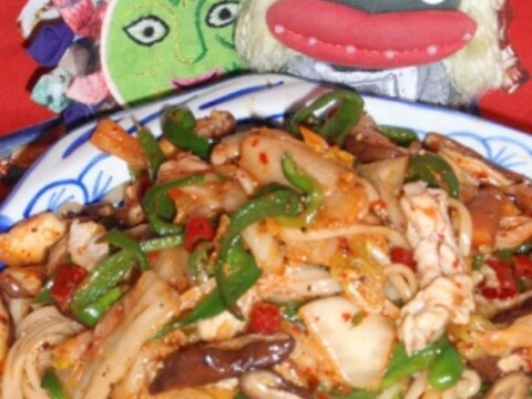 ピリ辛！韓国風キムチ焼き素麺
